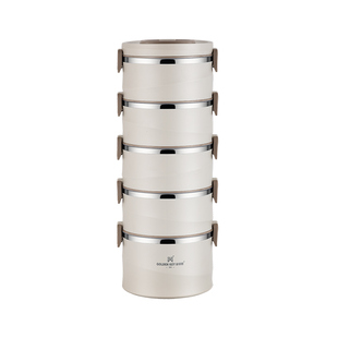 金钥匙不锈钢多层超长保温饭盒桶上班族餐盒送饭便当盒分层四五层