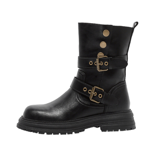 小码女靴313233短靴2025秋季新款34码英伦风马丁靴女内增高小个子