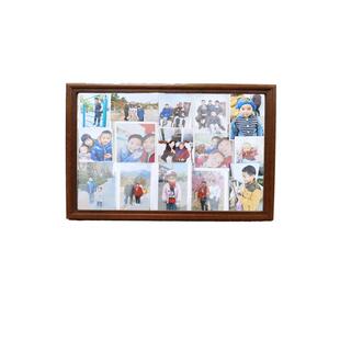 怀旧老式相框70年代挂墙  家庭装饰实木玻璃面大尺寸 多张照片框