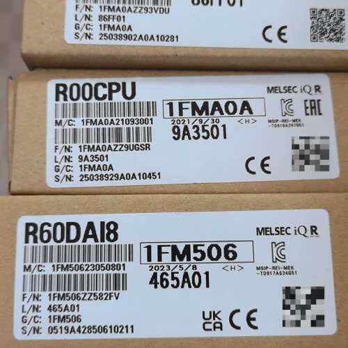 议价全新三菱PLC模块，型号R00CPU和R60DAI8，现货实