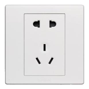 施恩/SHIEN开关插座 5五孔二三插带一开双控86型家用暗装墙壁面板