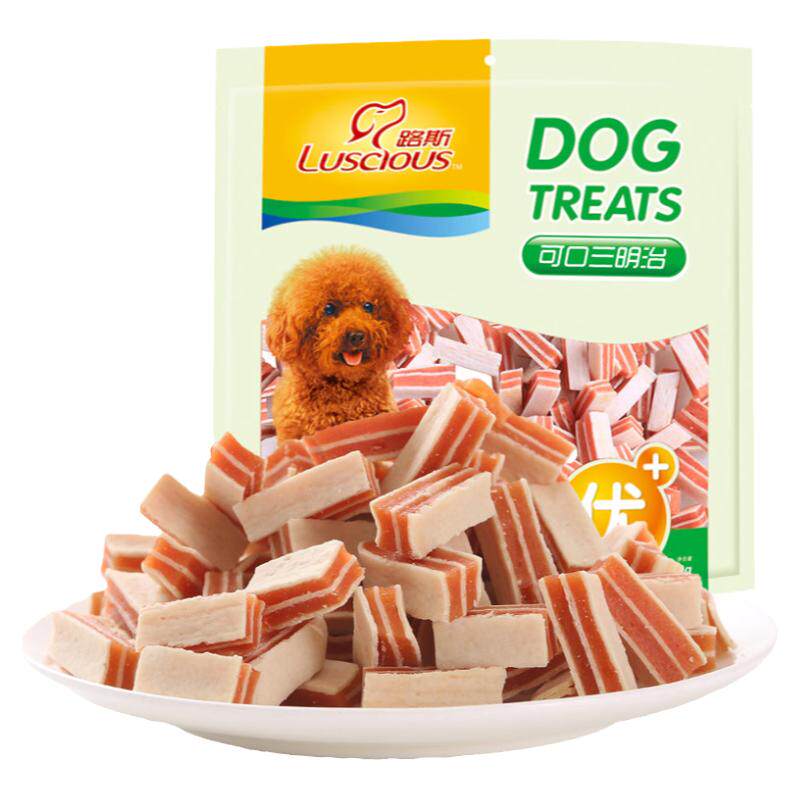 路斯狗狗宠零食品幼犬鸡肉干400g