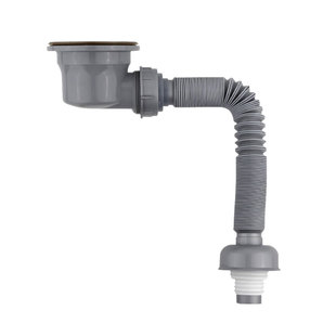 潜水艇厨房下水管配件水槽洗菜盆提篮下水道排水管三通防返臭套装