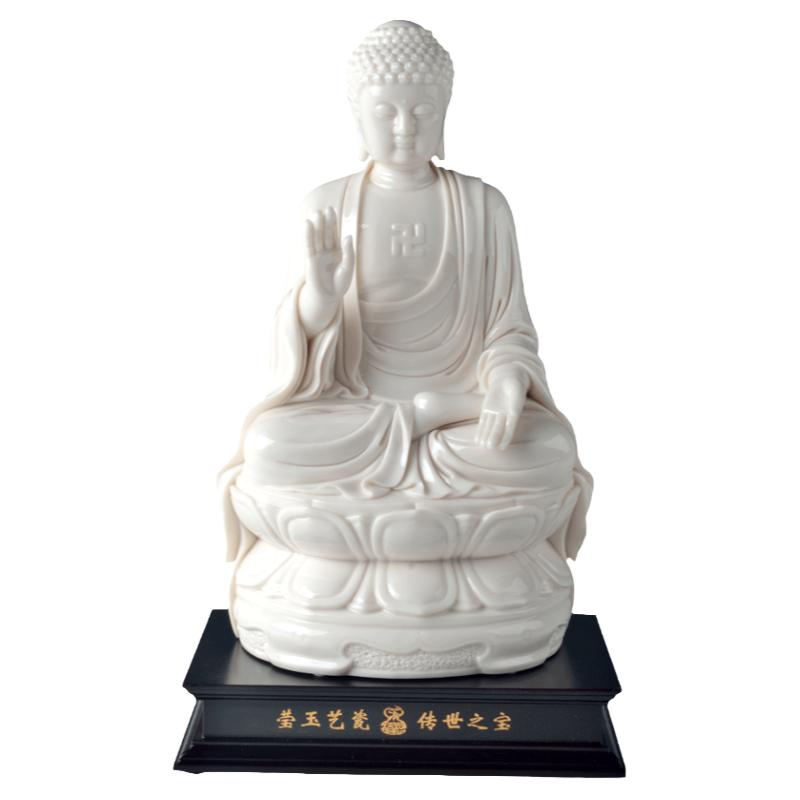 戴玉堂陶瓷摆件《天坛大佛》德化白瓷苏清河客厅佛像装饰艺术品