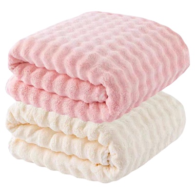 7A抗菌防螨防臭泡泡绒浴巾情侣款成人吸水速干加大柔软可裹洗浴巾