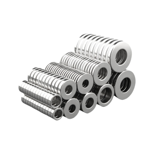 圆环形强力磁铁钕铁硼强磁力大小磁环高强度直孔磁钢吸铁石磁滚筒