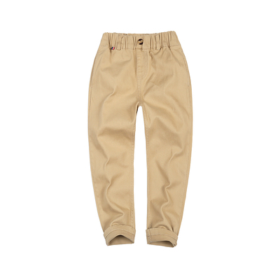 男童卡其裤子休闲长裤纯棉春秋装