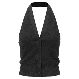 SWAYING/KINT 设计师品牌 25早秋新品 挂脖羊绒马甲 SOLSOL