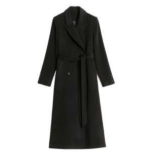 羊绒大衣女款2025秋冬新款高级感长款正肩羊毛呢外套过膝