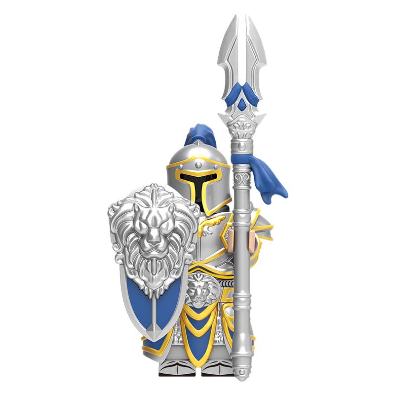 中国积木中古系列士兵拼插积木