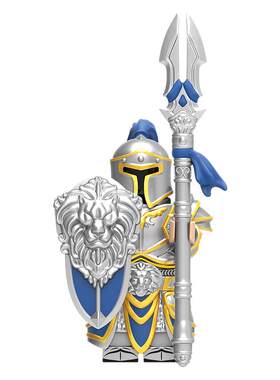 中国积木中古系列士兵拼插积木