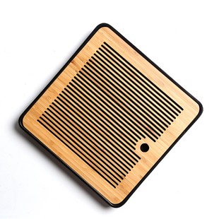 功夫茶具简约密胺茶盘家用储水日式圆形竹制托盘特价小茶台干泡盘