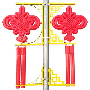 道路景观灯路灯中国结LED灯笼 新农村装饰户外定制太阳能发光灯杆