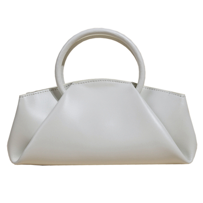 EZRO真皮质感手提褶皱设计托特包