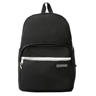 美式复古书包初中女高中大学生电脑包大容量双肩包短途旅行背包男