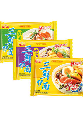 华丰三鲜伊面原味24包整箱