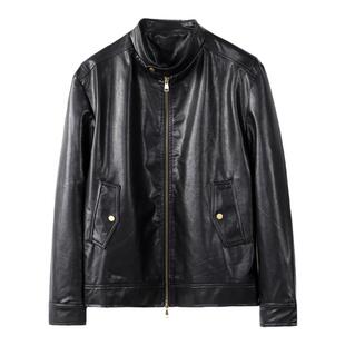 雅痞绅士 秋冬复古皮衣男士加厚休闲上衣潮流美式飞行哈灵顿夹克