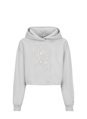 tokidoki2025秋季新款独角兽贴布绣带帽卫衣女款休闲短款上衣