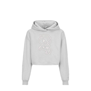 tokidoki2025秋季新款独角兽贴布绣带帽卫衣女款休闲短款上衣