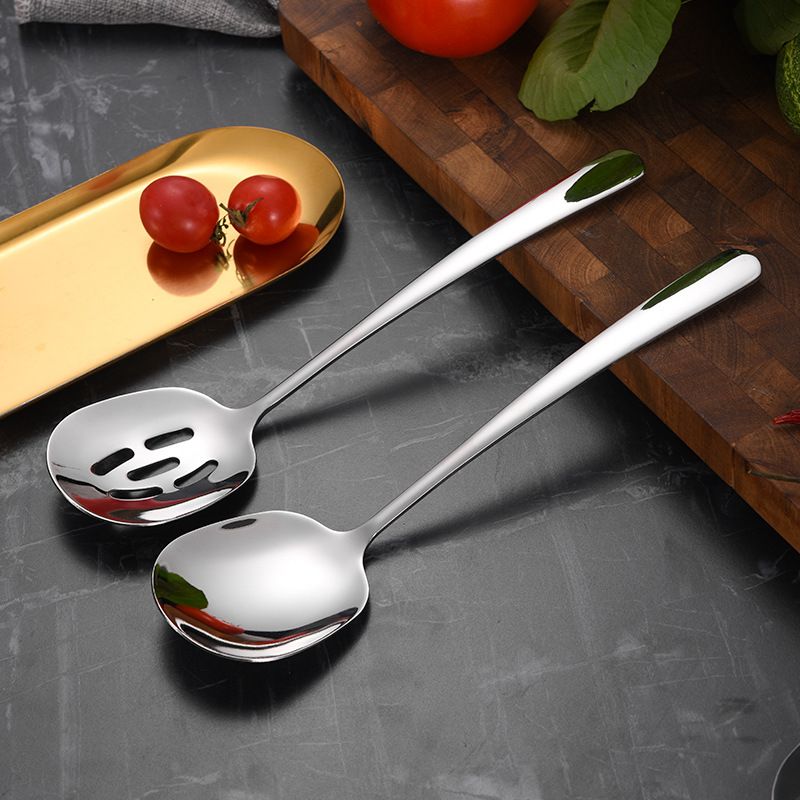304不锈钢分菜勺餐厅大公勺加厚食堂公用勺分餐汤匙服务勺大勺子