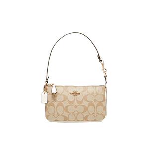 【自营】COACH/蔻驰经典老花卡其色小号麻将包腋下包单肩手提包女
