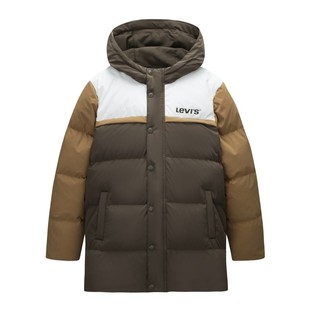 Levis李维斯儿童装羽绒服中长款2025冬季新款男女童外套加厚冬装