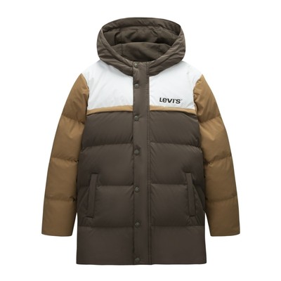 Levis李维斯儿童装羽绒服中长款2025冬季新款男女童外套加厚冬装
