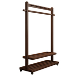 衣架落地卧室家用挂衣架实木衣帽架挂衣服架子可移动晾衣架置物架