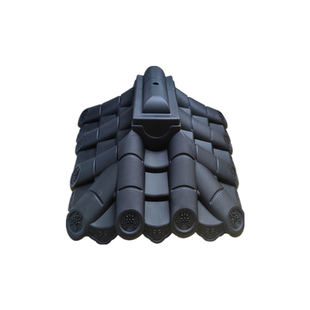 双面墙头瓦专用封头围墙瓦堵头马头墙仿古一体瓦树脂瓦围墙压顶瓦