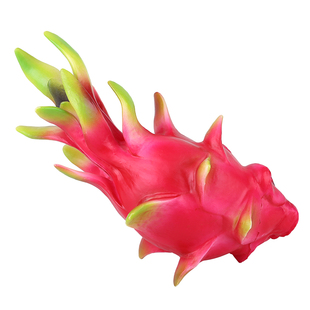 塑料仿真火龙果模型 泡沫假水果摆件 加重热带红龙果早教拍摄道具