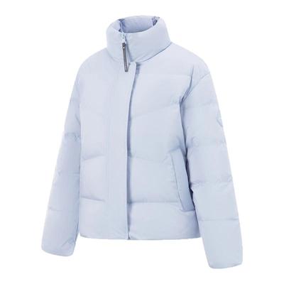 李宁羽绒服短款女2025年冬季新款鸭绒立领宽松运动外套AYMV196