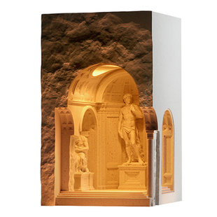 泥想国原创博物馆大卫雕塑香薰蜡烛助眠融蜡灯水泥建筑设计礼物