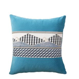 纯色北欧沙发抱枕靠垫套客厅靠枕床头大号靠背枕抱枕套不含芯车用