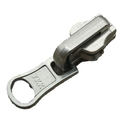 双面穿旋转YKK5号金属铜拉链专用拉头皮衣羽绒服外套棉大衣夹克衫