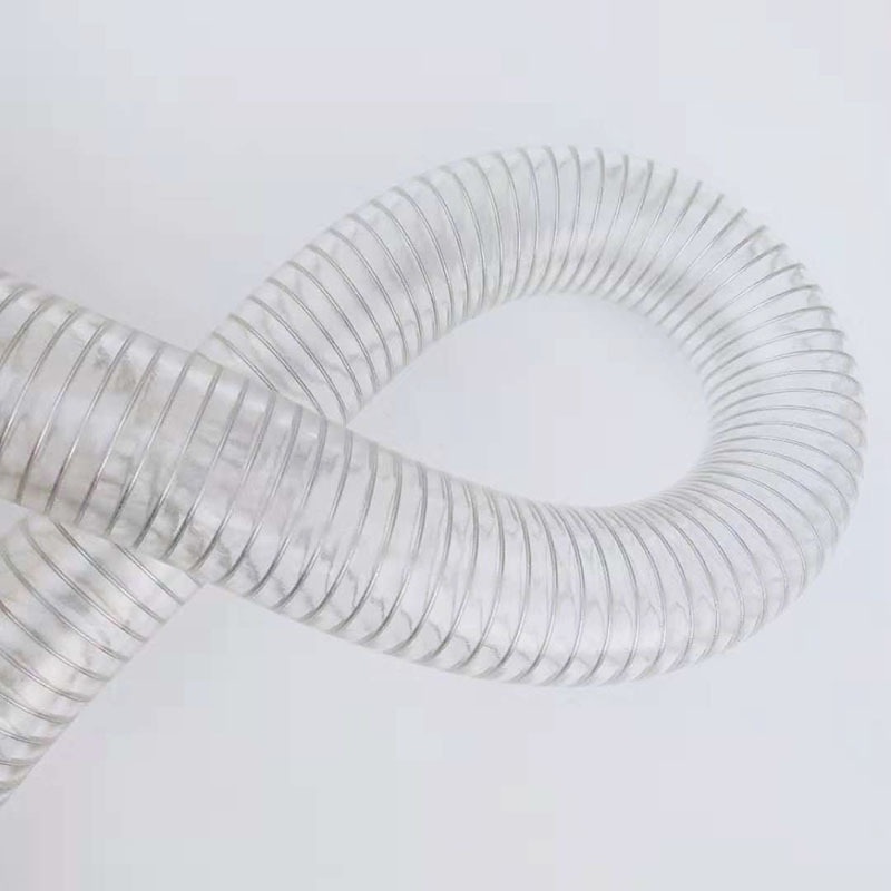 硅胶钢丝软管耐低温-40度加厚防冻水管钢丝管钢丝防静电透明