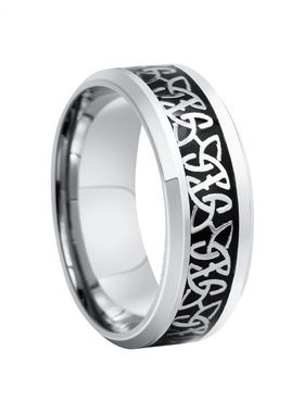 朋克嘻哈气质钛钢指环男款时尚个性复古凯尔特食指戒指水洗不掉色