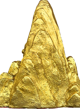 纯铜金山摆件金锁玉关泰山石敢当