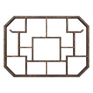 博古架实木中式挂墙式壁挂上墙置物架现代简约多宝阁茶壶摆件展示