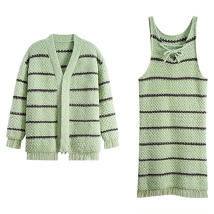 睡裙女时尚洋气家居服可外穿半边绒加厚秋冬季2026新款休闲两件套