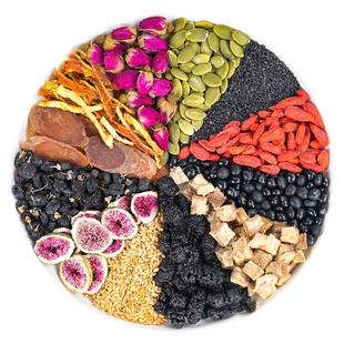 黄体酮茶包亚麻籽无花果黑豆黑枸杞桑葚茶养雌茶女生泡水喝花茶