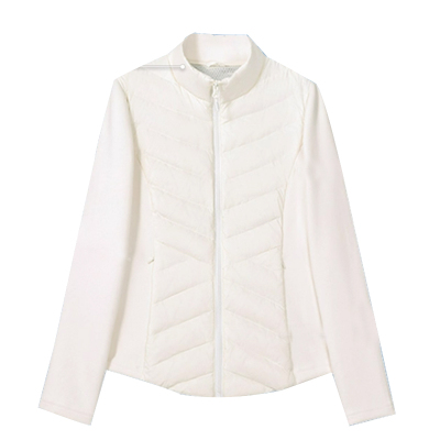 白色轻薄羽绒服内胆修身排骨外套