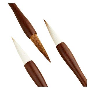 六品堂翰雪香梅月下霜华毛笔羊毫狼毫兼毫专业级大中小号楷书成人初学国画书法练字对联专用斗笔学者入门套装