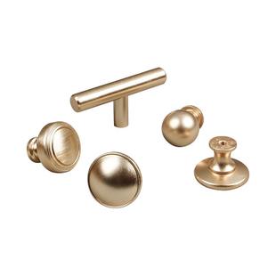 欧式现代圆拉手单孔金属拉丝金抽屉小拉手圆形门把手柜门圆纽拉手