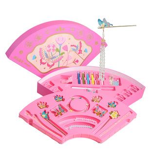 美乐童年儿童发饰礼盒女孩非遗手工diy玩具高级感生日过新年礼物