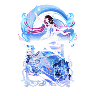 同人谷水神芙宁娜菲林斯风丝柯克少女周边动漫温迪立牌雷神