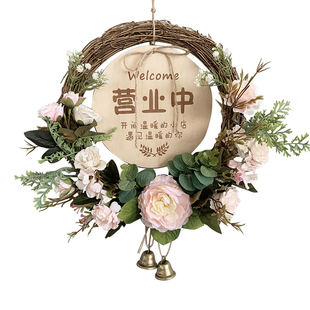 服装店门口吸引人花环挂饰美容院墙上挂件遮丑装饰花壁饰布置定制