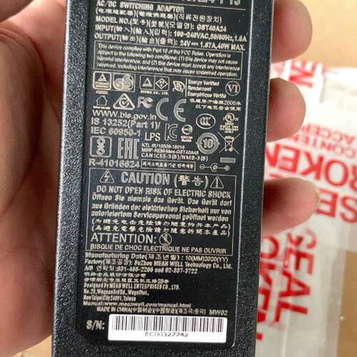 溢价-明纬电源适配器GST40A24-P1J