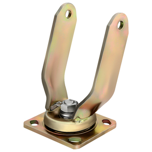 万向轮支架重型8寸10寸脚轮配件加厚定向底座架子平板手推车支架