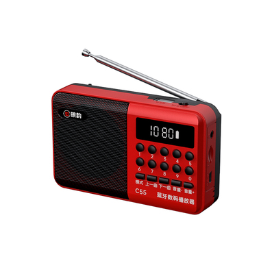 琅韵可充电蓝牙插卡小型FM收音机