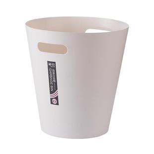 茶花无盖垃圾桶简约塑料室内家用客厅办公室纸篓厨房大容量卫生桶